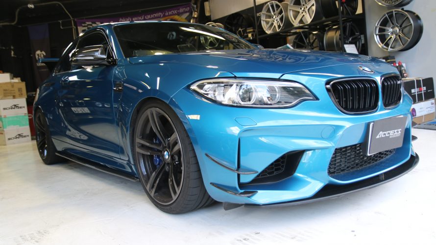 F87M2なO様に、3Dデザインカーボンサイドスカートお取り付け!