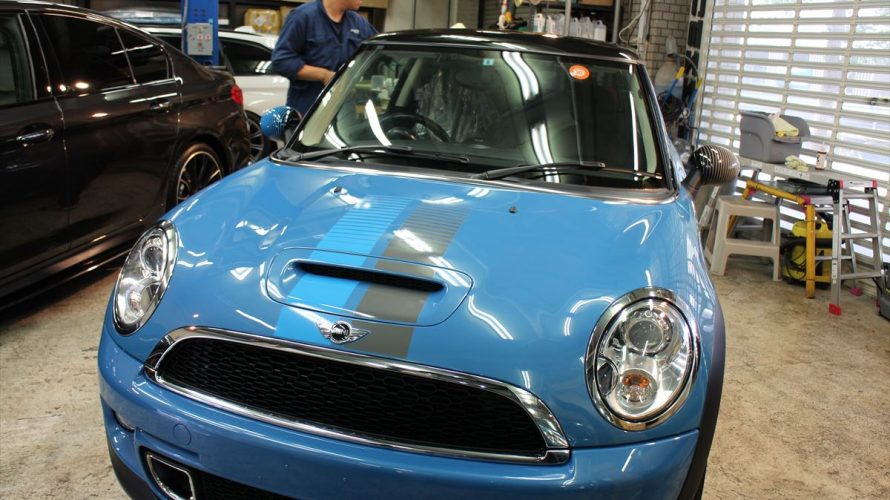 MINIにはMINIのための特別なボディコーティングがございますよ!