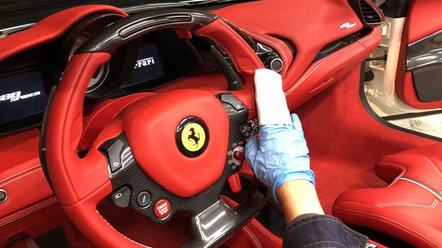 あけましてインテリアコーティング♪吉兆華麗なREDSEATS-Ferrari488Spider!
