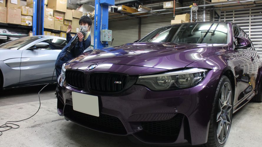 新車にインテリアコーティング!もう常識でございましょう!しもしもー?M3?なかなかのソース顔じゃない?